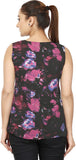 Coash Casual Sleeveless Printed Women's Black, Pink Top
