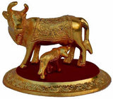 Krg Enterprises Cow Calf Statue,Handicrafts, Gifts, Showpiece  -  4 cm