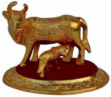 Krg Enterprises Cow Calf Statue,Handicrafts, Gifts, Showpiece  -  4 cm