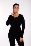 De Moza Casual Full Sleeve Solid Women's Top