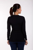 De Moza Casual Full Sleeve Solid Women's Top
