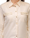 Kiosha Women's Solid Casual Shirt