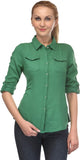 Kiosha Women's Solid Casual Shirt