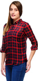 Kiosha Women's Checkered Casual Shirt