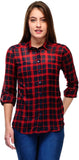 Kiosha Women's Checkered Casual Shirt