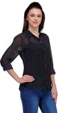 Kiosha Women's Solid Casual Shirt