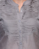 Kiosha Women's Solid Casual Shirt