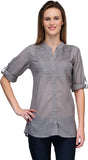 Kiosha Women's Solid Casual Shirt
