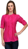 Kiosha Women's Solid Casual Shirt
