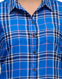 Kiosha Women's Checkered Casual Shirt