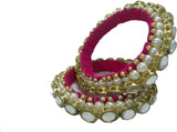 Mrignayaneei Alloy, Metal Crystal Bangle Set