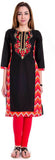 Polkakart Embroidered Kurti & Leggings