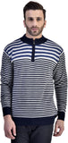 Kingswood Striped Turtle Neck Casual Men's Sweater