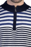 Kingswood Striped Turtle Neck Casual Men's Sweater