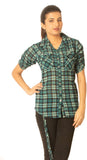 Jazzup Women's Checkered Casual Shirt