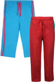 Jazzup Solid Girl's Multicolor Track Pants