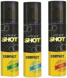 Layer'r Shot Compact Shock,Impact And Turbo Body Spray (Pack Of 3) Combo Set