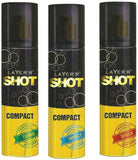 Layer'r Shot Compact Shock,Impact And Turbo Body Spray (Pack Of 3) Combo Set