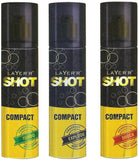 Layer'r Shot Compact Shock,Explode And Turbo Body Spray (Pack Of 3) Combo Set