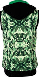 LUMBER BOY Printed Boy's Hooded Reversible Green, Black T-Shirt