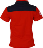 LUMBER BOY Self Design Boy's Polo Neck Red, Black T-Shirt