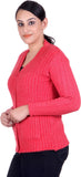 LAADLI JI Women's Button Solid, Self Design Cardigan