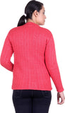 LAADLI JI Women's Button Solid, Self Design Cardigan