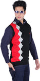 Leebonee Geometric Print V-neck Casual Men's Sweater