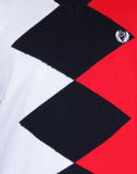 Leebonee Argyle V-neck Casual Men's Sweater