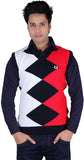 Leebonee Argyle V-neck Casual Men's Sweater