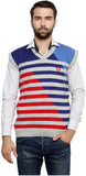 Leebonee Striped V-neck Casual Men's Sweater