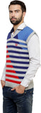 Leebonee Striped V-neck Casual Men's Sweater