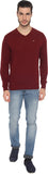 Lee Solid V-neck Casual, Party Men's Sweater