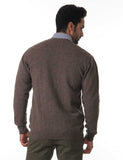 London Fog Solid V-neck Casual Men's Sweater