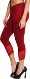 LGC Women's Black, Maroon Capri