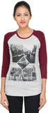 LondonHouze Printed Women's Round Neck Grey T-Shirt