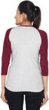 LondonHouze Printed Women's Round Neck Grey T-Shirt