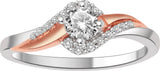 LinkedInLove White Gold Diamond White Gold 18 K Ring