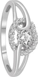 LinkedInLove White Gold Diamond White Gold 18 K Ring