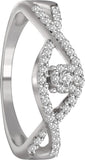 LinkedInLove White Gold Diamond White Gold 18 K Ring