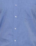 Lee Marc Men's Solid Formal Denim Shirt