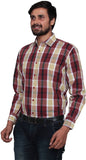Lee Marc Men's Checkered Formal Shirt