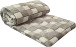 Valtellina Checkered Double Blanket Grey