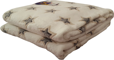 Valtellina Floral Double Blanket White