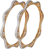 Dilan Jewels Alloy Zircon 18K Yellow Gold Bangle