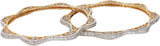 Dilan Jewels Alloy Zircon 18K Yellow Gold Bangle