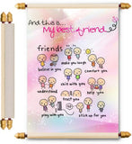 Lolprint Friendship Gifts Scroll Greeting Card
