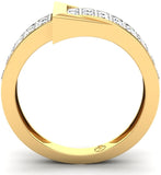Theme Jewels Casual LR-0050, Certified Real Diamond & 18Kt Hallmarked Yellow Gold Diamond 18 K Ring