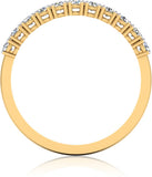 IskiUski Medieval Sterling Silver Diamond 22K Yellow Gold Ring