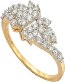 Caratcents Gold Diamond Yellow Gold 18 K Ring